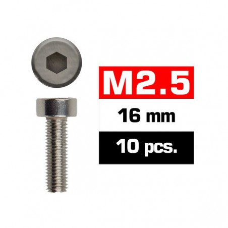 TORNILLO M2.5X16MM ACERO ALLEN (10 U) ULTIMATE