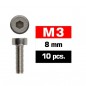 TORNILLO ALLEN CILINDRICO INOXIDABLE M3X8 ULTIMATE (10 UNIDADES) TORNILLO ALLEN CILINDRICO INOXIDABLE M3X8 ULTIMATE (10 UNIDADES)