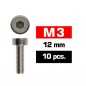 TORNILLO M3X12MM ACERO ALLEN (10 U) ULTIMATE