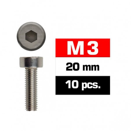 TORNILLO M3X20MM ACERO ALLEN (10 U) ULTIMATE