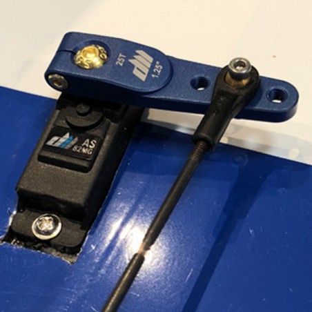 BRAZO SERVO ALUMINIO 32mm 25T DUALSKY (Válido para servos Futaba, KST, Dualsky, Savox y muchos mas)