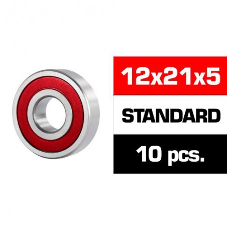 RODAMIENTO HS GOMA 12X21X5MM 10 UNIDADES