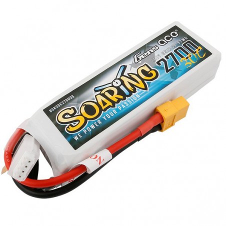 BATERIA LIPO 11.1V 2700MAH 30C SOARING GENS XT60