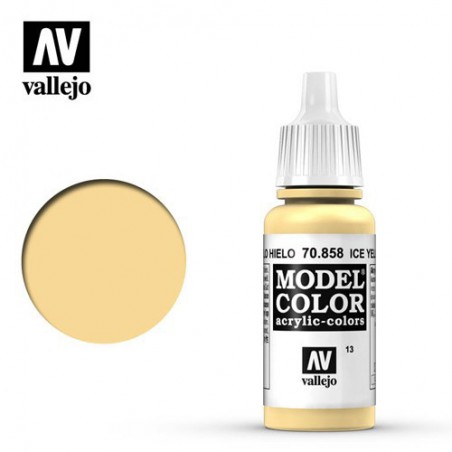 PINTURAS VALLEJO AMARILLO HIELO  17ML  013