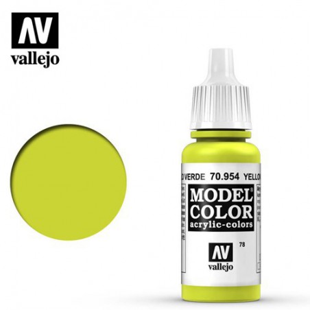 PINTURAS VALLEJO AMARILLO VERDE  17ML  078