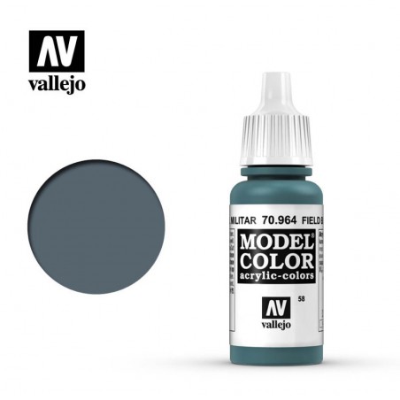 PINTURAS VALLEJO AZUL MILITAR  17ML  058