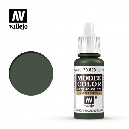 PINTURAS VALLEJO CAMUFLAJE VERDE LUFT.  17ML  086
