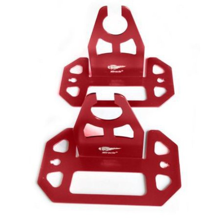 SOPORTE AVION EJE RUEDA ALUMINO ROJO MIRACLE