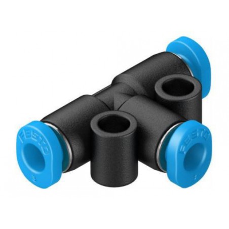 UNION EN T PARA TUBO DE 4MM EXTERIOR