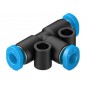 UNION EN T PARA TUBO DE 4MM EXTERIOR