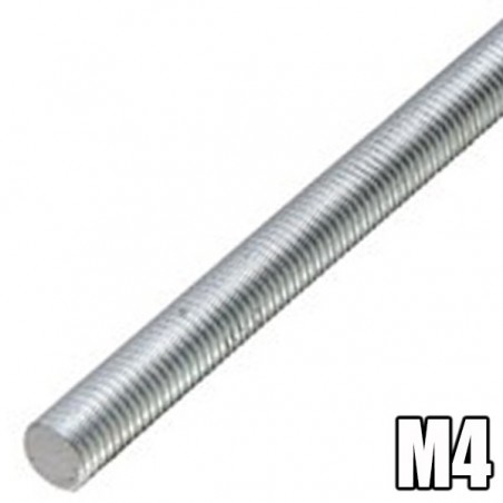 VARILLA ROSCADA ZINC DIAM. 4MM 1M