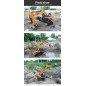 EXCAVADORA ORUGA R/C 23CH FULL METAL 1/14 2,4GHZ