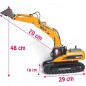 EXCAVADORA ORUGA R/C 23CH FULL METAL 1/14 2,4GHZ