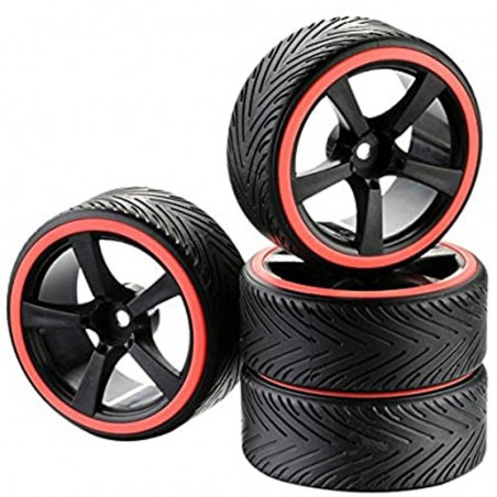 SET 4 RUEDAS 1/10 DRIFT ON ROAD RING NAR ABSIMA