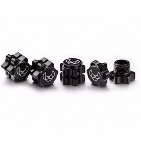 TUERCA RUEDA PRO 17MM 1/8 NEGRO (4 UNI) ABSIMA
