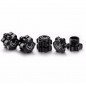 TUERCA RUEDA PRO 17MM 1/8 NEGRO (4 UNI) ABSIMA