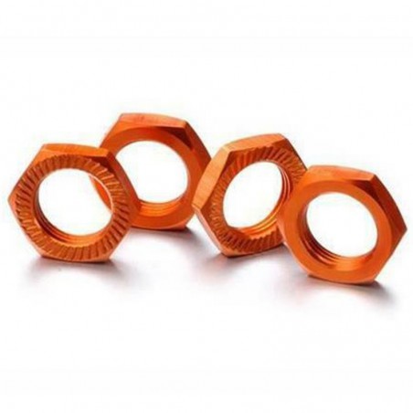 TUERCA RUEDA 17MM 1/8 NARANJA (4 UNIDADES) ABSIMA