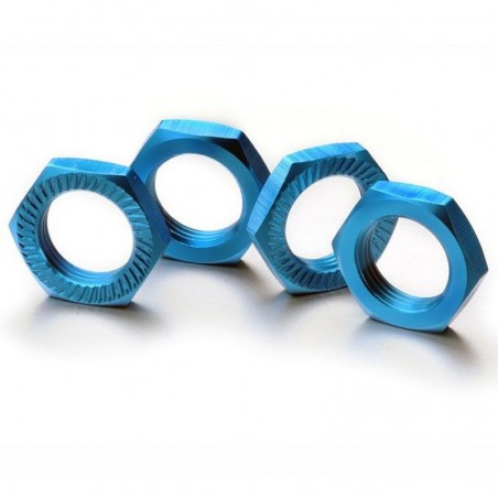 TUERCA RUEDA 17MM 1/8 AZUL (4 UNIDADES) ABSIMA