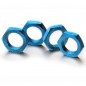TUERCA RUEDA 17MM 1/8 AZUL (4 UNIDADES) ABSIMA
