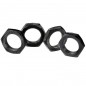 TUERCA RUEDA 17MM NEGRA 1/8 (4 UNIDADES) ABSIMA