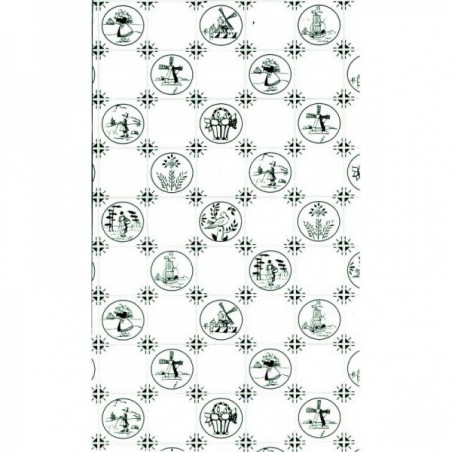 ZZ PAPEL AZULEJO HOLANDES AZUL