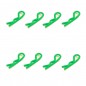 CLIPS CARROCERIA 1/10 VERDE FLUO FASTRAX