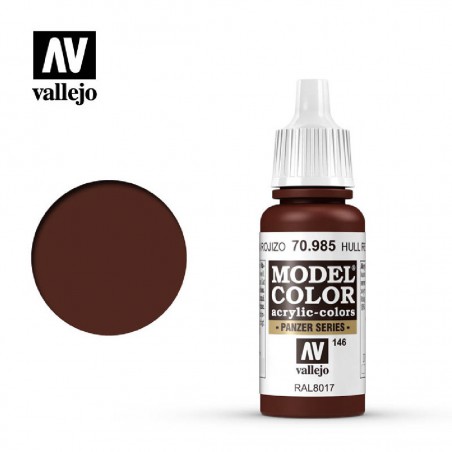 PINTURA VALLEJO. MARRON ROJIZO  17ML  146