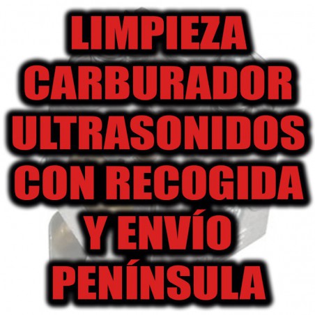 LIMPIEZA CARBURADOR ULTRASONIDOS