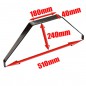 144001 - TRAPECIOS DELANTEROS (2UDS) ALUMINIO AZUL