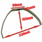 TREN FIBRA VIDRIO YAK55 1600 310X140 80GR