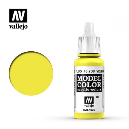 PINTURA VALLEJO AMARILLO FLUORESCENTE 17ML