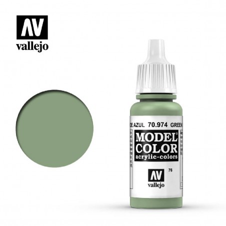 PINTURA VALLEJO VERDE AZUL  17ML  076