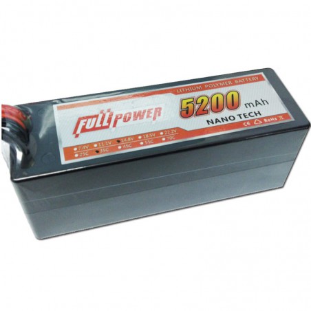 BATERIA LIPO 14,8V 5200MAH 35C CAJA DURA FULLPOWER TDEAN
