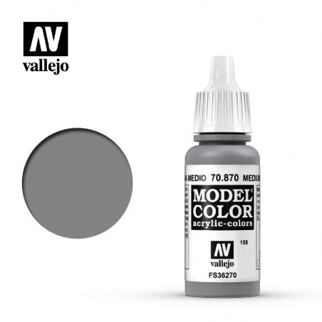 PINTURA VALLEJO GRIS MARINA MEDIO 17ML