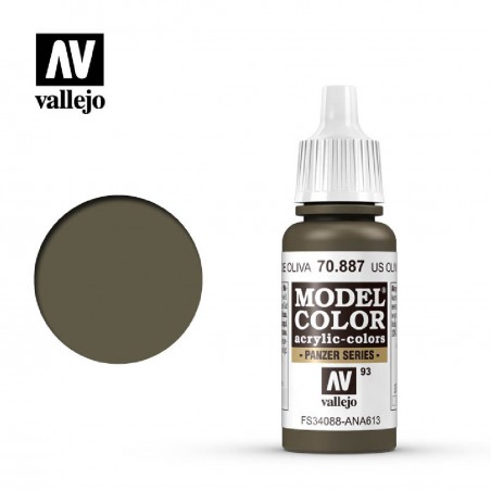 PINTURA VALLEJO VERDE OLIVA 17ML 93