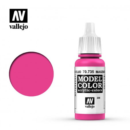 PINTURA VALLEJO MODEL COLOR MAGENTA FLUORESCENTE 17ML