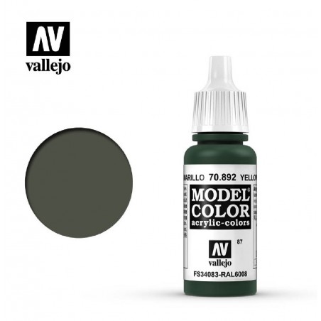 PINTURA VALLEJO OLIVA AMARILLO 17ML  087