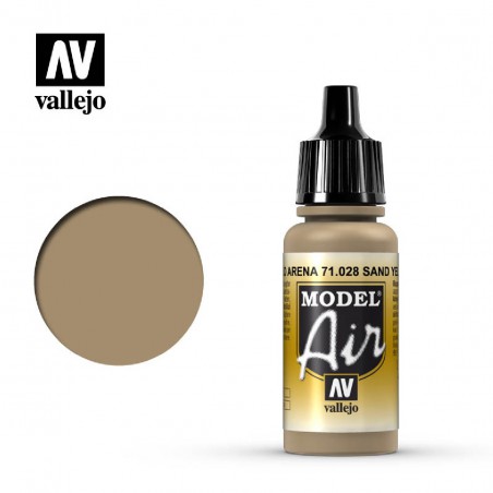 PINTURA VALLEJO MODEL AIR AMARILLO ARENA 17ML