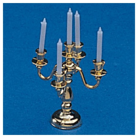 ZZ CANDELABRO 5 BRAZOS DORADO