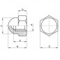 TUERCA CIEGA M6 INOXIDABLE (10 UNIDADES)