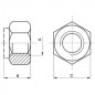 TUERCA FRENO M16 INOXIDABLE (10 UNIDADES)