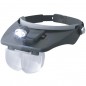 LUPA CABEZA CON LED Y VARIOS AUMENTOS