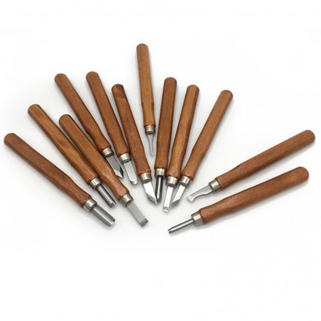 JUEGO DE GUBIAS MADERA DISMOER 12 PIEZAS
