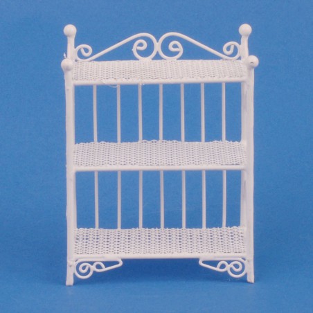ZZ ESTANTERIA FORJA BLANCA PEQUEÑA 7,5X6X3