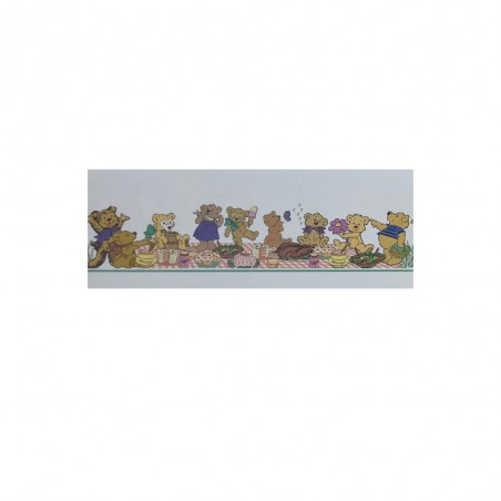 ZZ CENEFA PARED OSITOS PICNIC 42 X 4CM