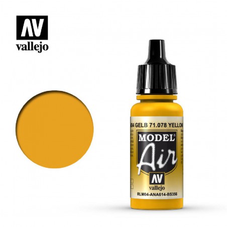 PINTURA VALLEJO MODEL AIR AMARILLO DORADO 17ML