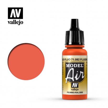 PINTURA VALLEJO MODEL AIR ROJO FLUORESCENTE 17ML