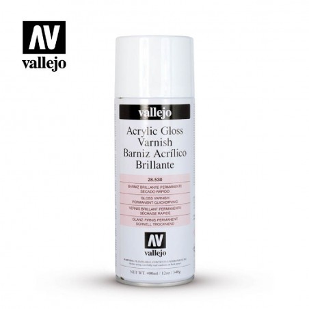 BARNIZ BRILLANTE SPRAY 400ML VALLEJO
