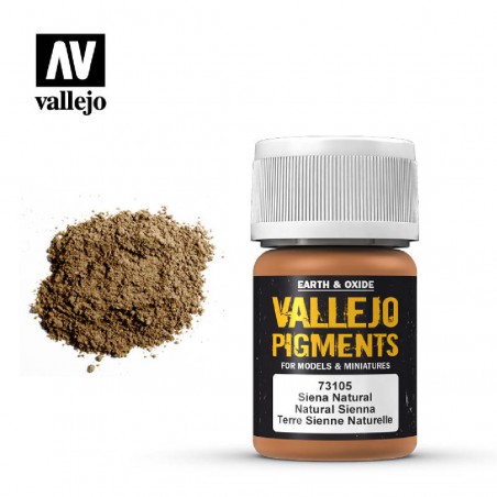 PINTURA VALLEJO PIGMENTO SIENA NATURAL 30ML