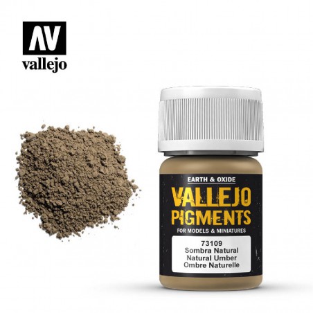 PINTURA VALLEJO PIGMENTO SOMBRA NATURAL 30ML